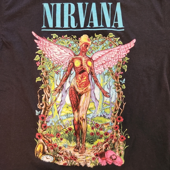 Nirvana Forest In Utero Album T-Shirt - Picture 3 of 7